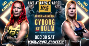 UFC 219 Viewing Party- tapsnapps.com