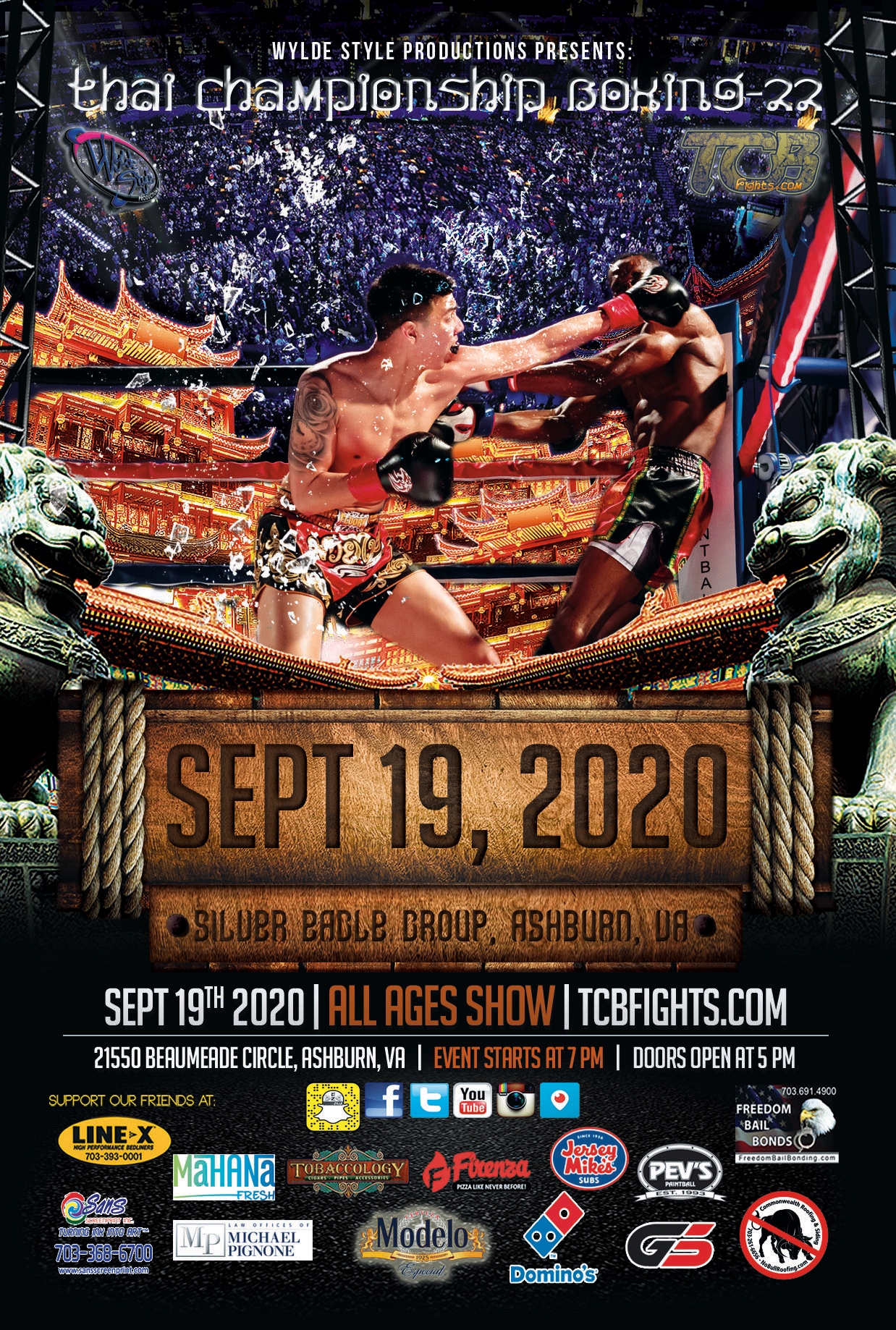TCB-22 – Thai Championship Boxing – tcbfights.com