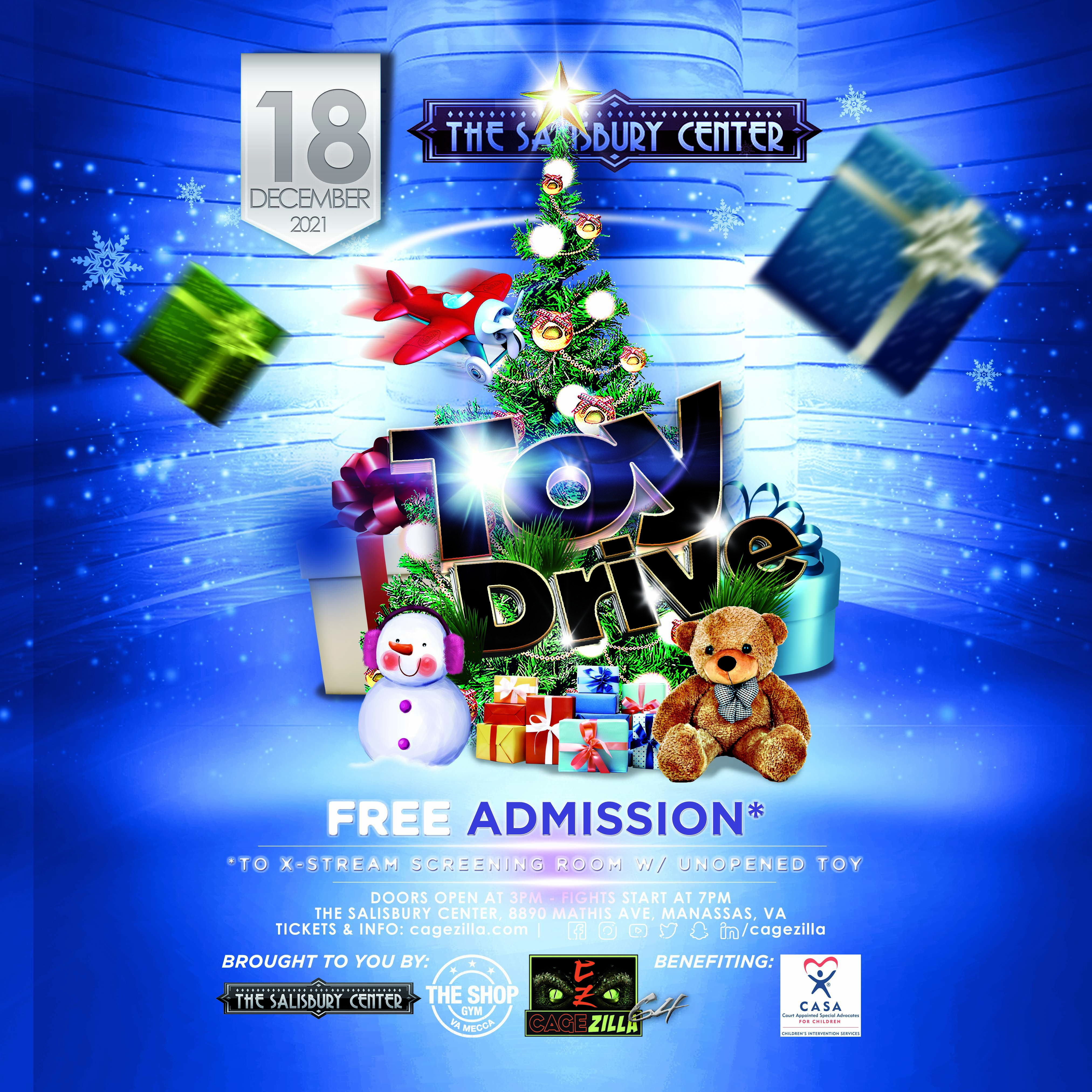 Toy Drive Party Flyer-square